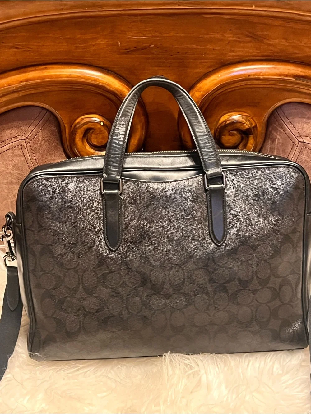 Coach men briefcase